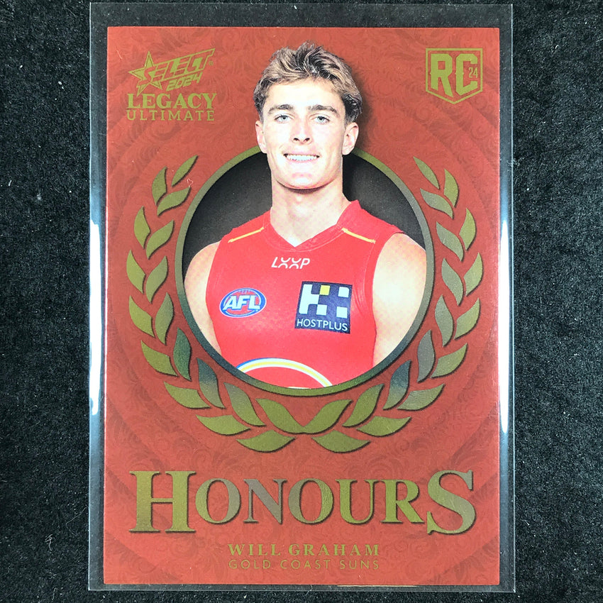 2024 Select AFL Legacy Ultimate WILL GRAHAM Honours Rookie 122/255 #224
