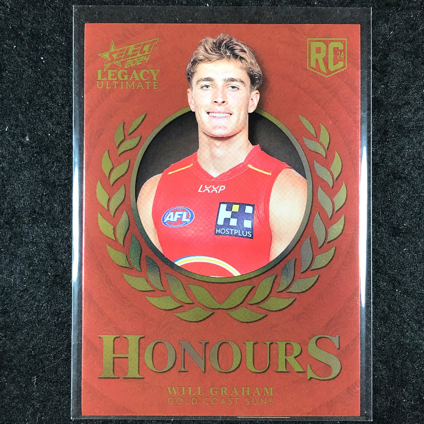 2024 Select AFL Legacy Ultimate WILL GRAHAM Honours Rookie 225/255 #224