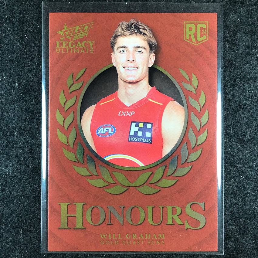 2024 Select AFL Legacy Ultimate WILL GRAHAM Honours Rookie 237/255 #224