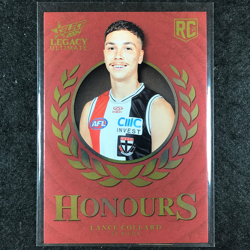 2024 Select AFL Legacy Ultimate LANCE COLLARD Honours Rookie 158/255 #226