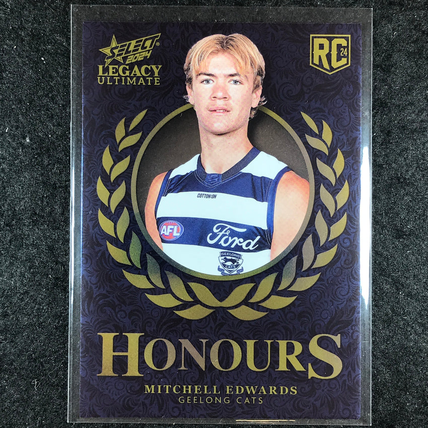 2024 Select AFL Legacy Ultimate MITCHELL EDWARDS Honours Rookie 145/255 #230