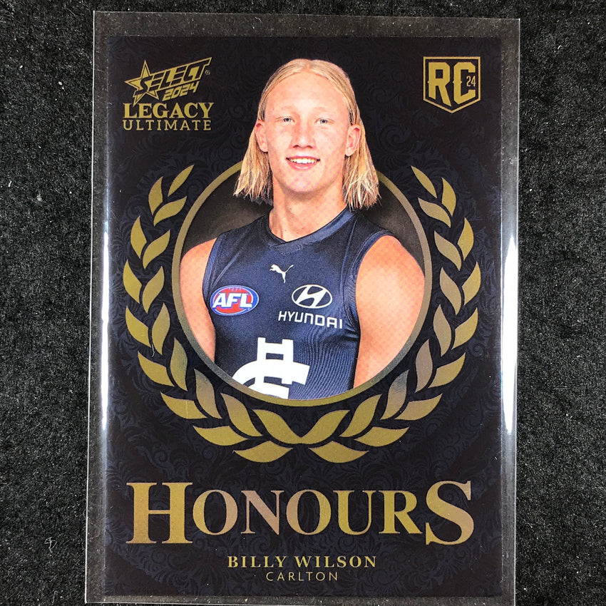 2024 Select AFL Legacy Ultimate BILLY WILSON Honours Rookie 98/255 #232