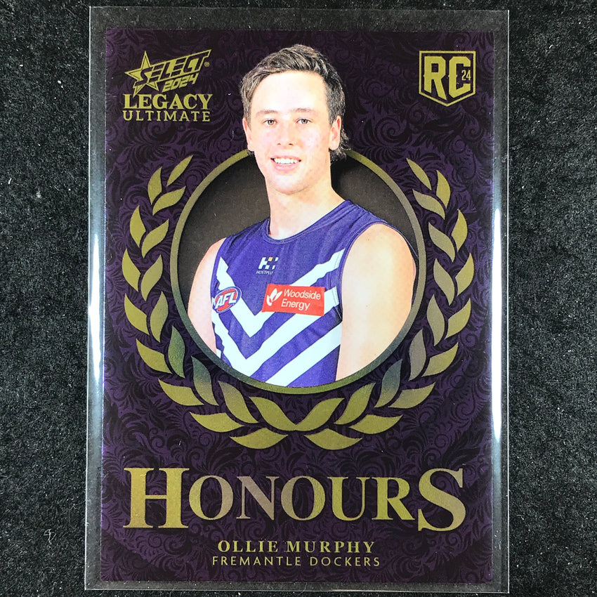 2024 Select AFL Legacy Ultimate OLLIE MURPHY Honours Rookie 208/255 #239