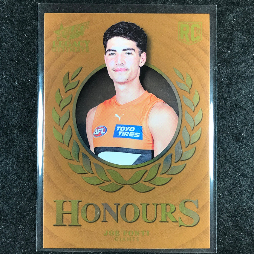 2024 Select AFL Legacy Ultimate JOE FONTI Honours Rookie 107/255 #242