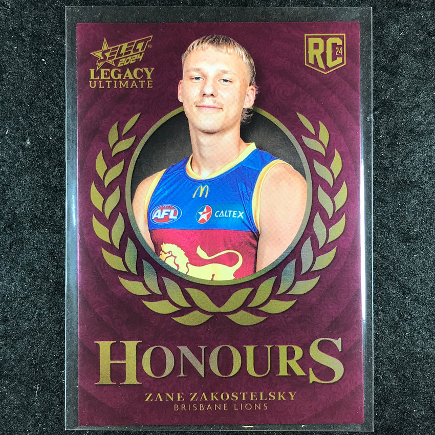2024 Select AFL Legacy Ultimate ZANE ZAKOSTELSKY Honours Rookie 18/255 #249