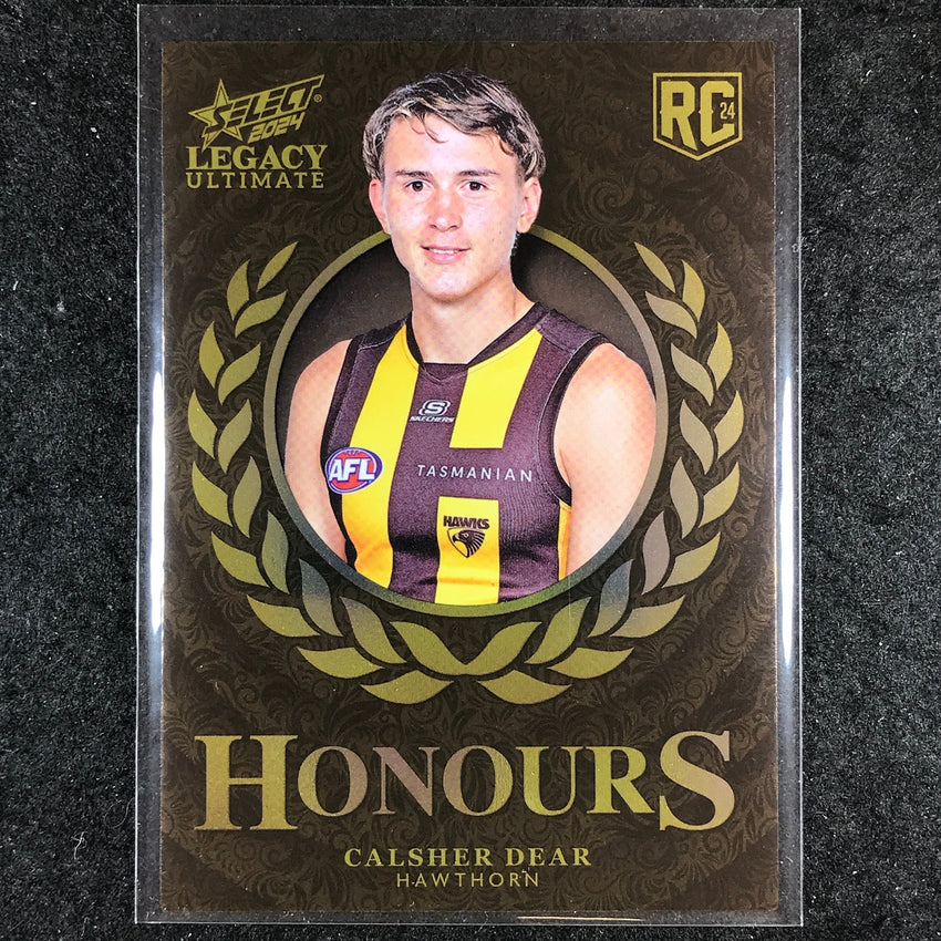 2024 Select AFL Legacy Ultimate CALSHER DEAR Honours Rookie 182/255 #254