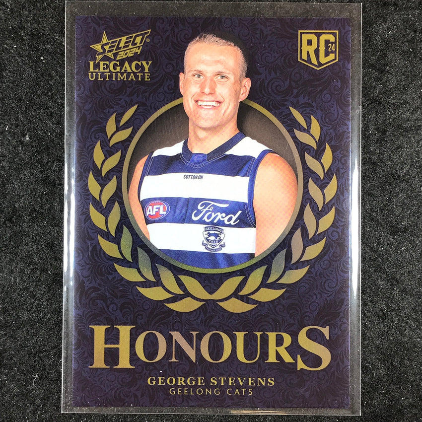2024 Select AFL Legacy Ultimate GEORGE STEVENS Honours Rookie 122/255 #256