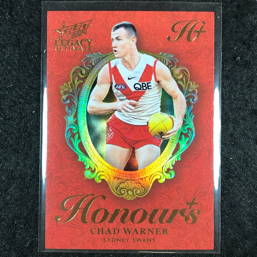 2024 Select AFL Legacy Ultimate CHAD WARNER Honours+ 86/125 #240