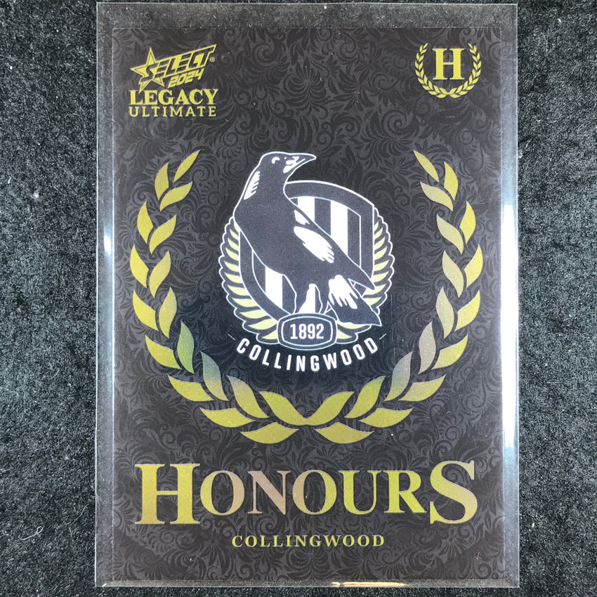 2024 Select AFL Legacy Ultimate COLLINGWOOD LOGO Honours 84/255 #34