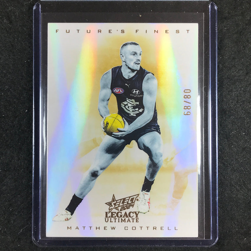 2024 Select AFL Legacy Ultimate MATTHEW COTTRELL Future's Finest 68/80 #7