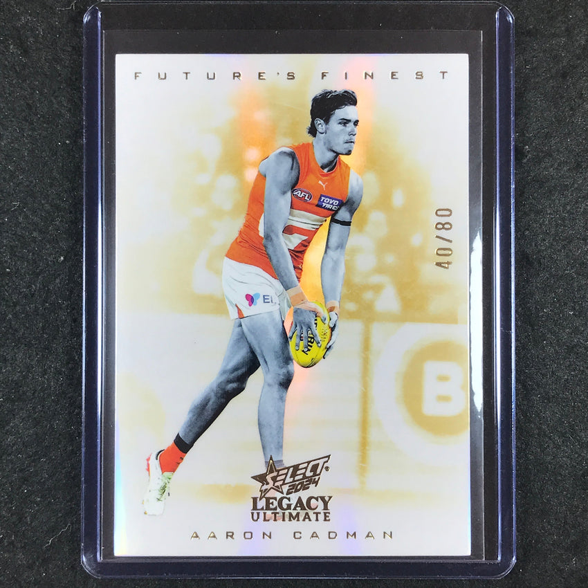 2024 Select AFL Legacy Ultimate AARON CADMAN Future's Finest 40/80 #22