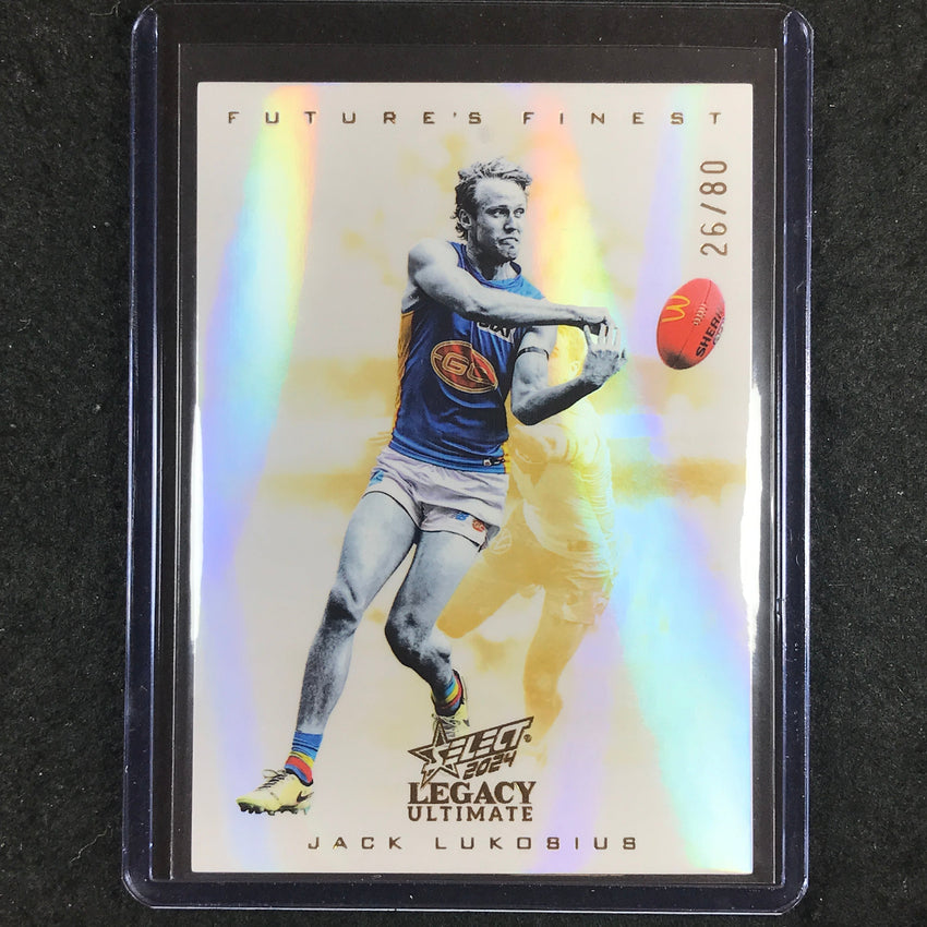 2024 Select AFL Legacy Ultimate JACK LUKOSIUS Future's Finest 26/80 #27