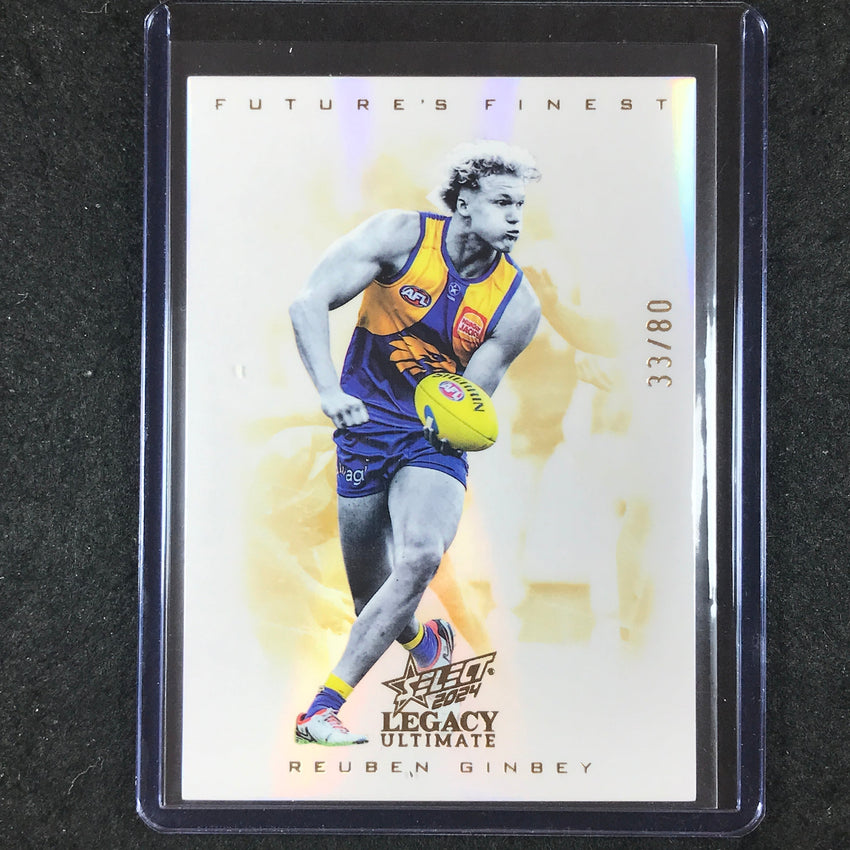 2024 Select AFL Legacy Ultimate REUBEN GINBEY Future's Finest 33/80 #49