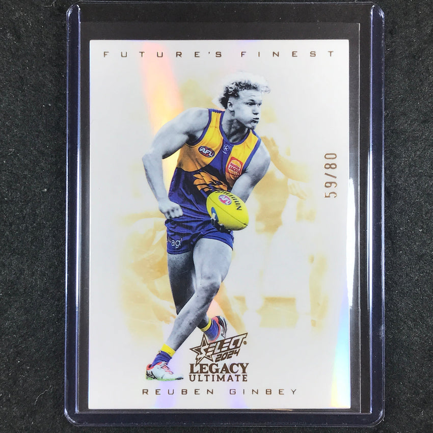 2024 Select AFL Legacy Ultimate REUBEN GINBEY Future's Finest 59/80 #49