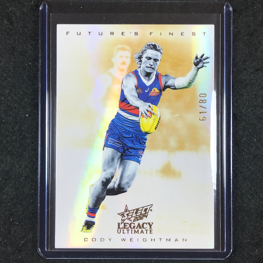 2024 Select AFL Legacy Ultimate CODY WEIGHTMAN Future's Finest 61/80 #54