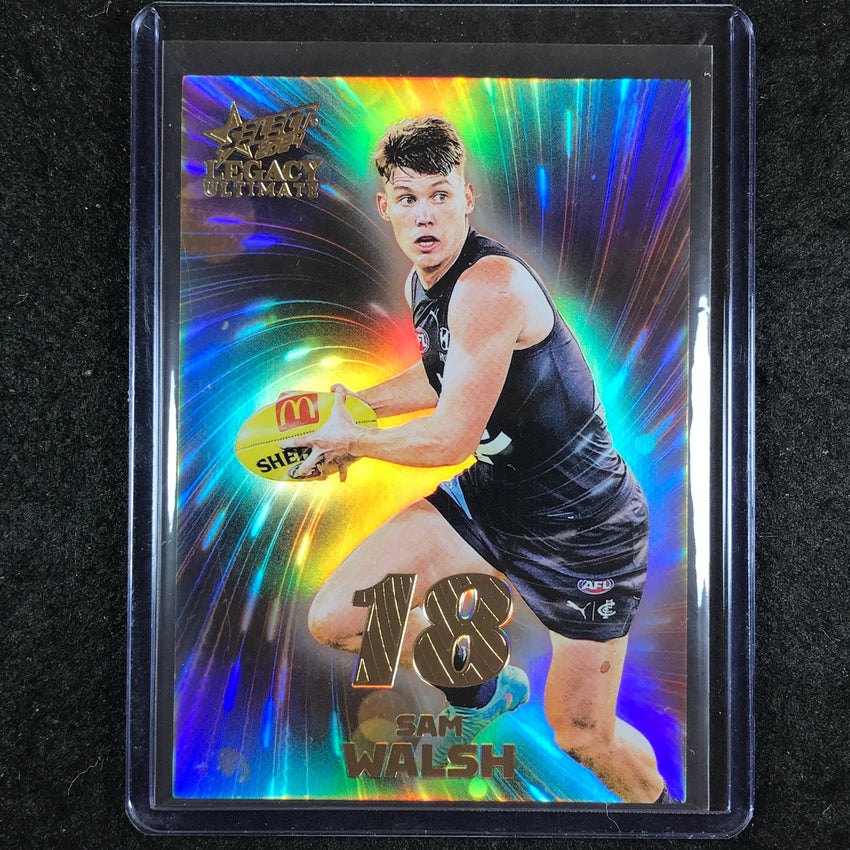2024 Select AFL Legacy Ultimate SAM WALSH Vortex 04/80 #17