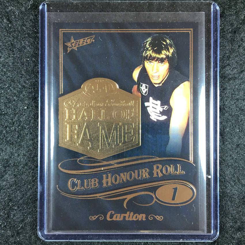 2024 Select AFL Legacy Ultimate CARLTON 1 Hall of Fame Honour Roll 10/75 #4