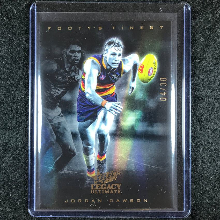 2024 Select AFL Legacy Ultimate JORDAN DAWSON Footy's Finest Black 04/30 #19