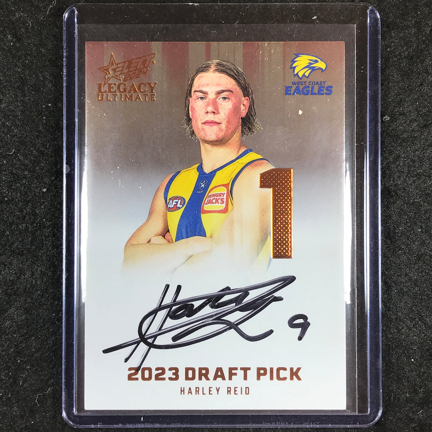 2024 Select AFL Legacy Ultimate HARLEY REID Draft Pick Signatures Copper 55/175
