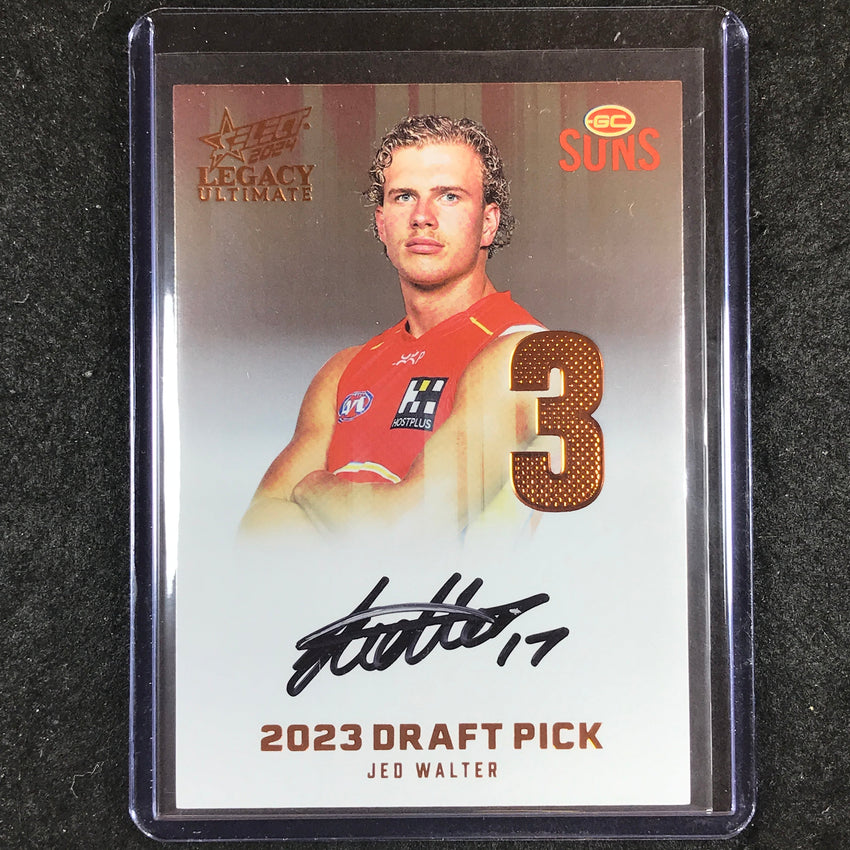 2024 Select AFL Legacy Ultimate JED WALTER Draft Pick Signatures Copper 01/175