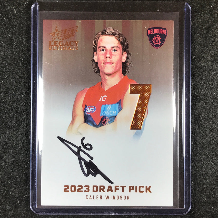 2024 Select AFL Legacy Ultimate CALEB WINDSOR Draft Pick Signatures 42/175 #7