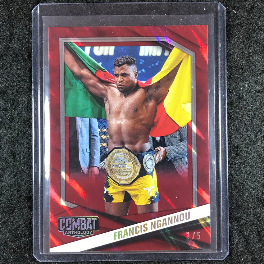 2025 PFL Combat Anthology FRANCIS NGANNOU Base Crimson Mask 2/5 #