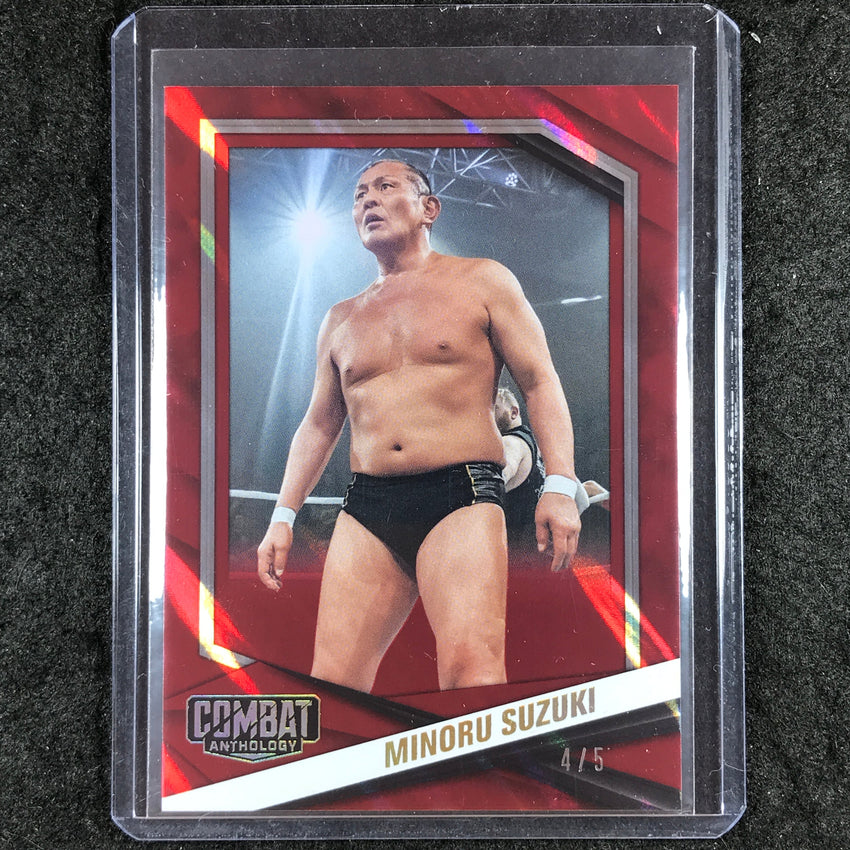 2025 PFL Combat Anthology MINORU SUZUKI Base Crimson Mask 4/5 #