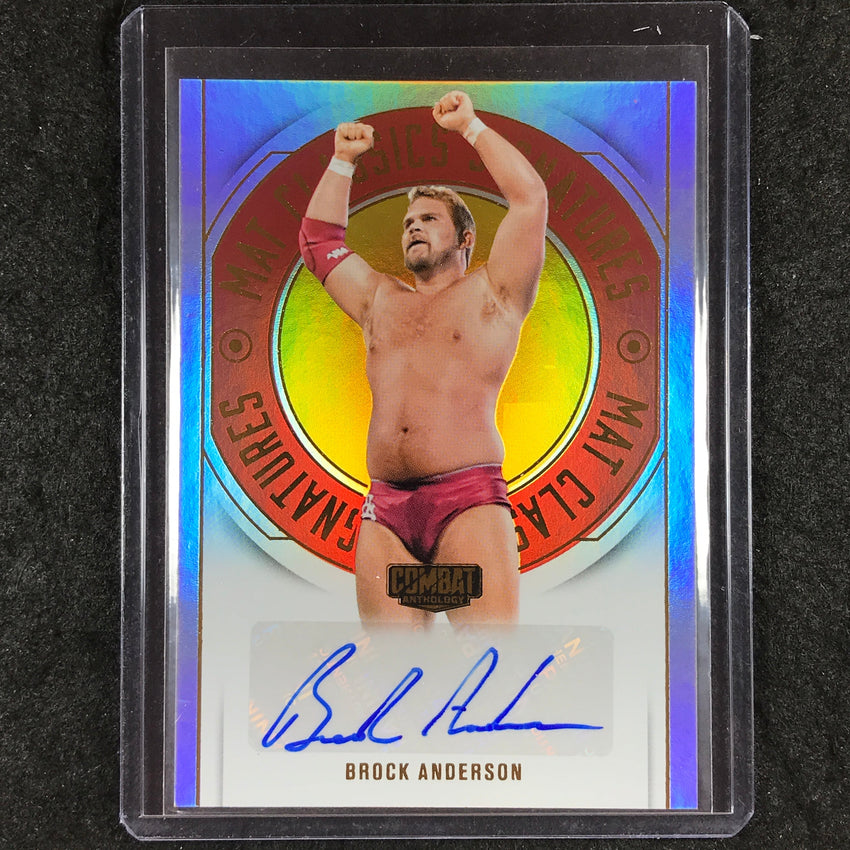 2025 PFL Combat Anthology BROCK ANDERSON Mat Classics Signatures Auto #BKA