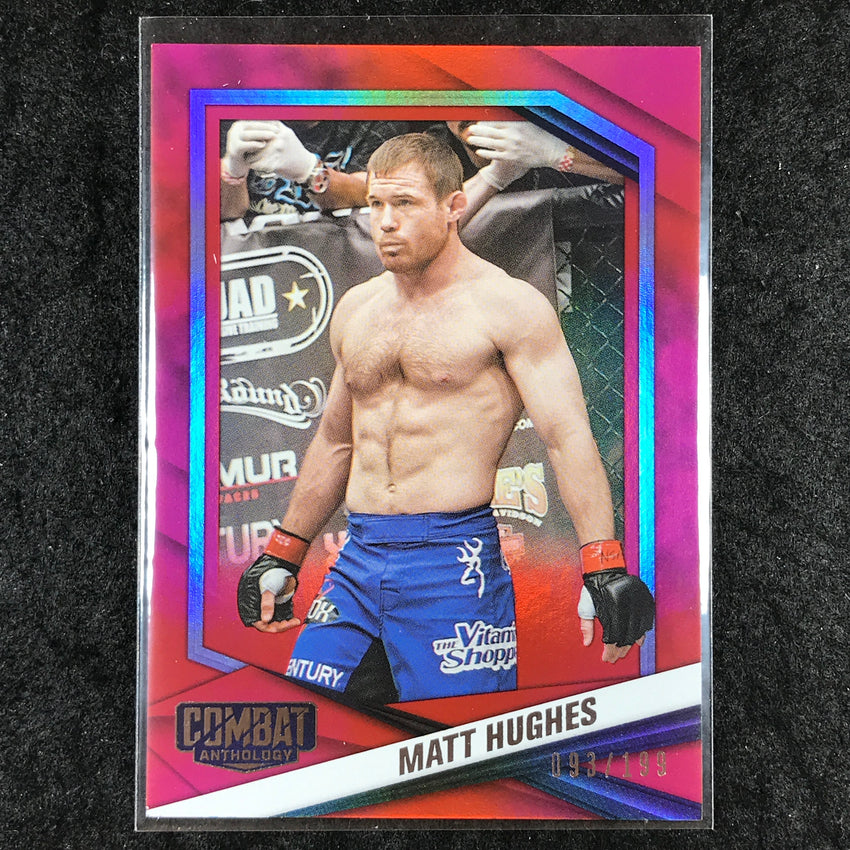 2025 PFL Combat Anthology MATT HUGHES Base Red 93/199 #12