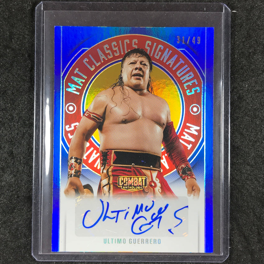 2025 PFL Combat Anthology ULTIMO GUERRERO Mat Classics Auto Blue 31/49
