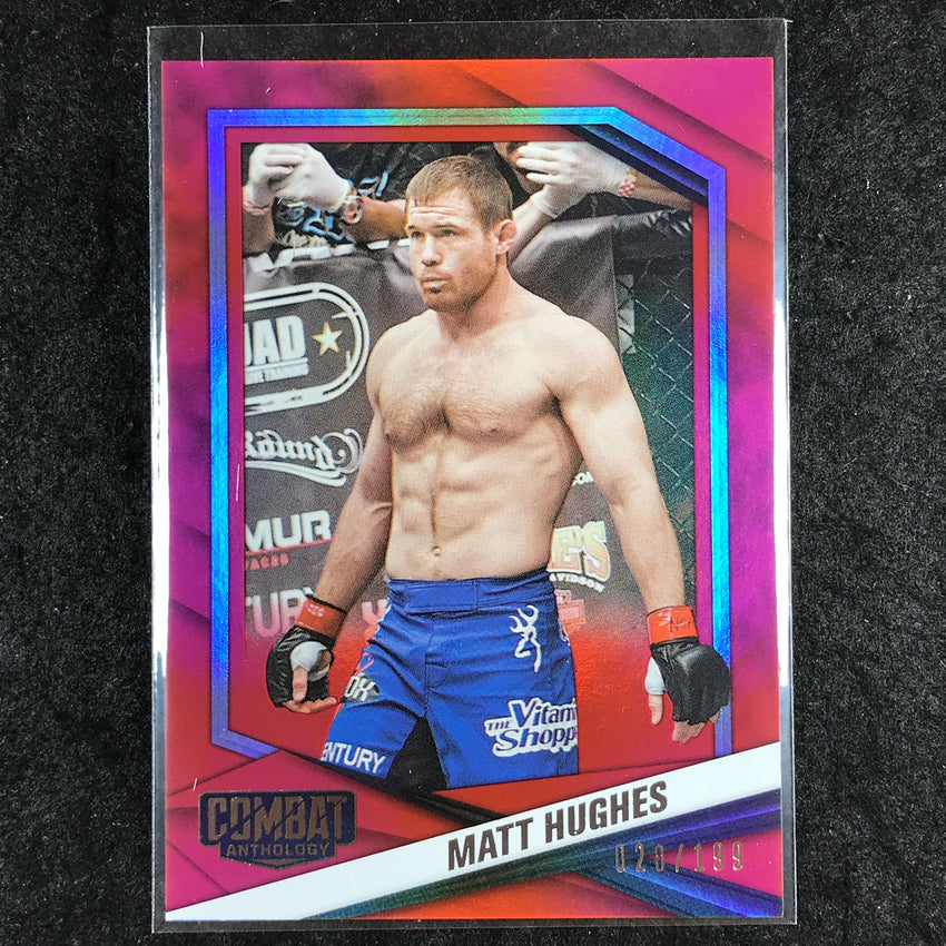 2025 PFL Combat Anthology MATT HUGHES Base Red 20/199 #12
