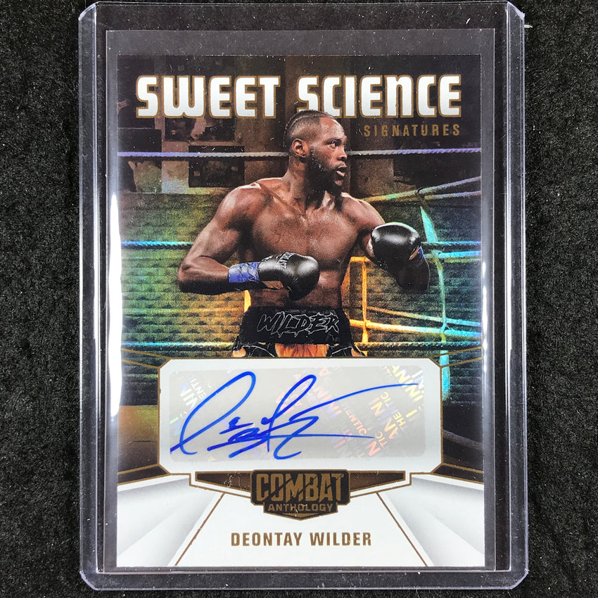2025 PFL Combat Anthology DEONTAY WILDER Sweet Science Signatures Auto #DWL