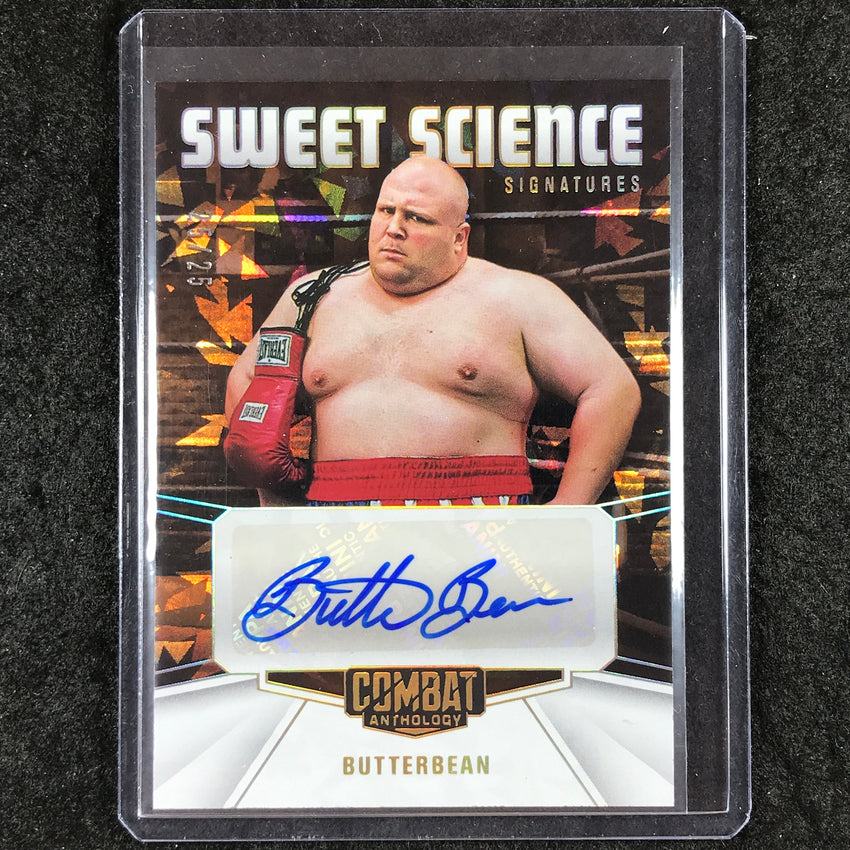 2025 PFL Combat Anthology BUTTERBEAN Sweet Science Auto Cracked Ice 25/25