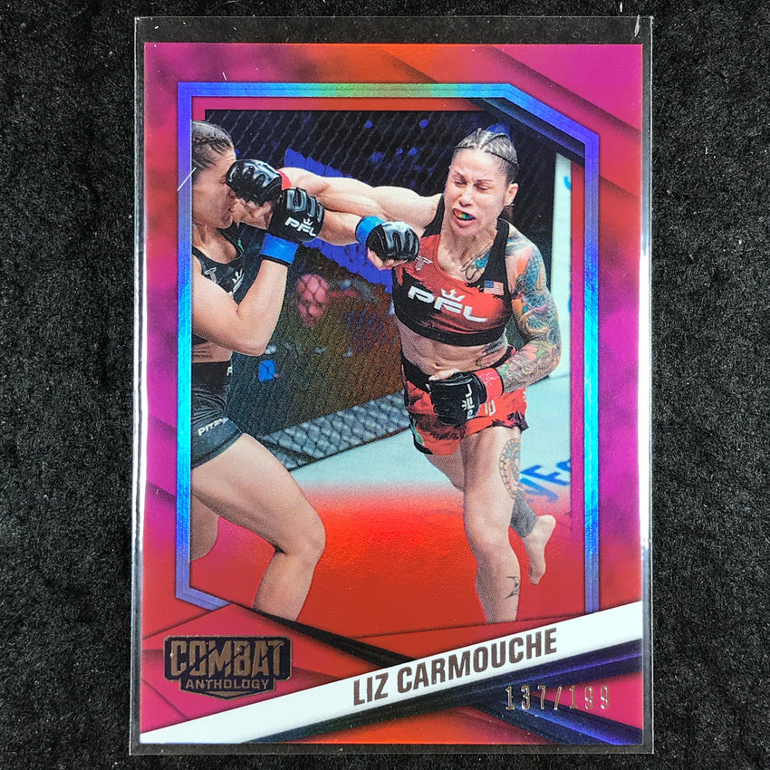 2025 PFL Combat Anthology LIZ CARMOUCHE Base Red 137/199 #67