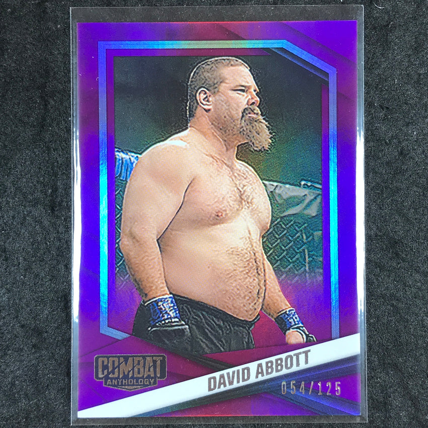 2025 PFL Combat Anthology DAVID ABBOTT Base Purple 54/125 #25