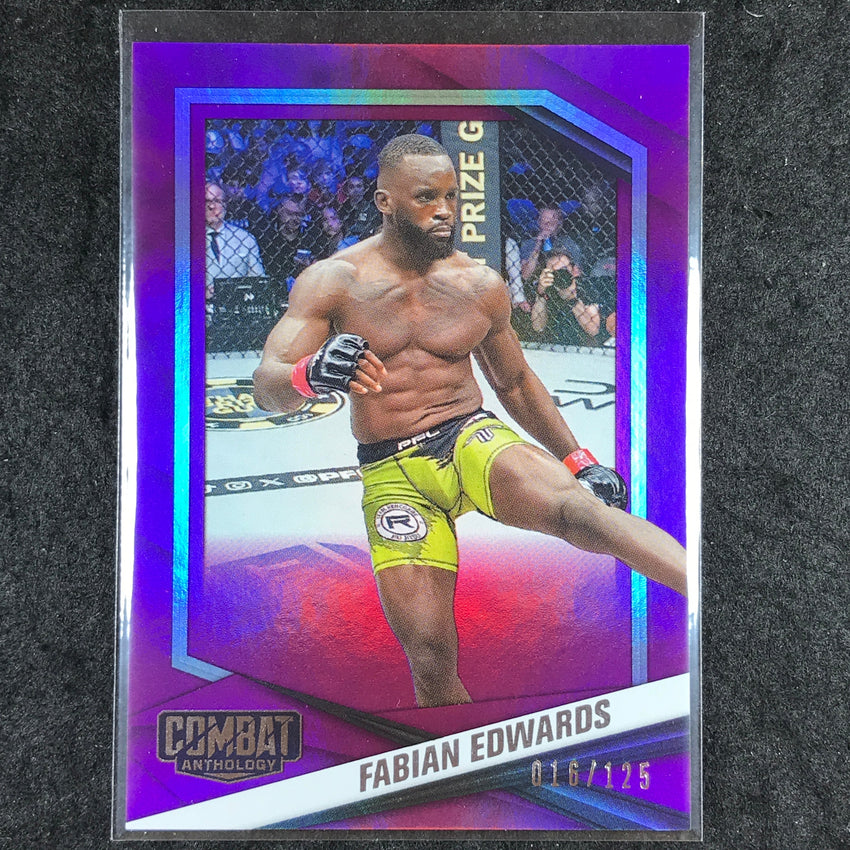 2025 PFL Combat Anthology FABIAN EDWARDS Base Purple 16/125 #39
