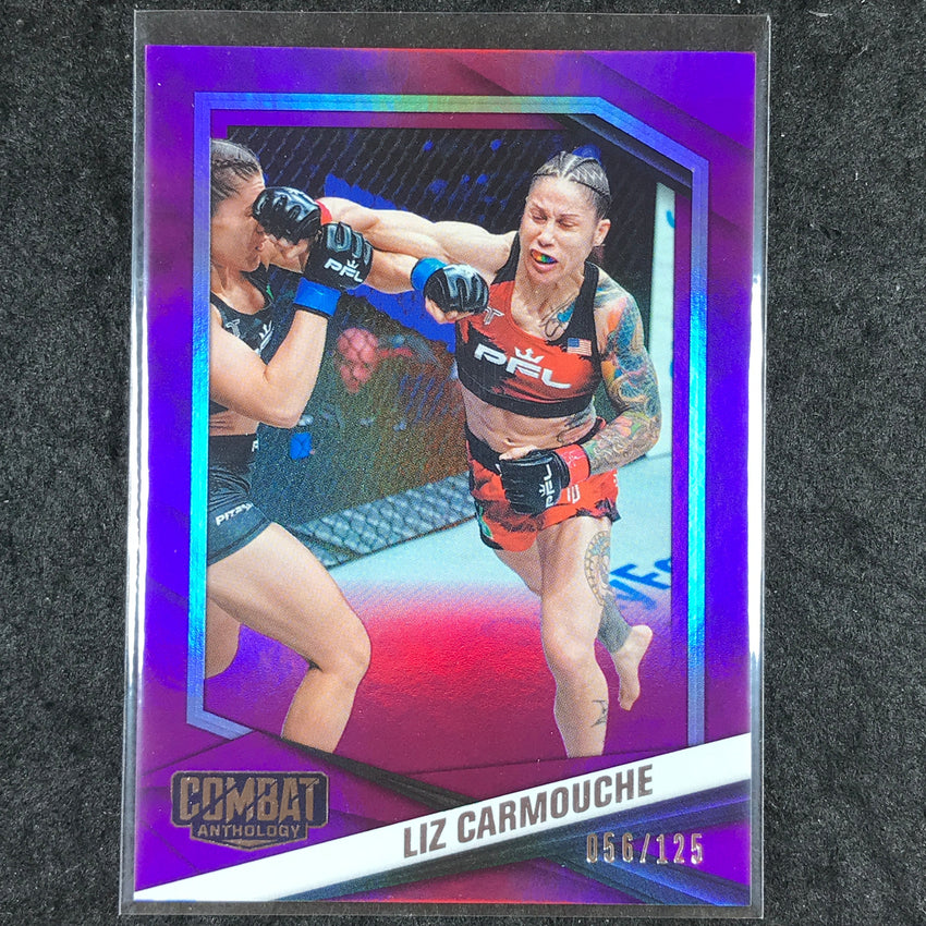 2025 PFL Combat Anthology LIZ CARMOUCHE Base Purple 56/125 #67