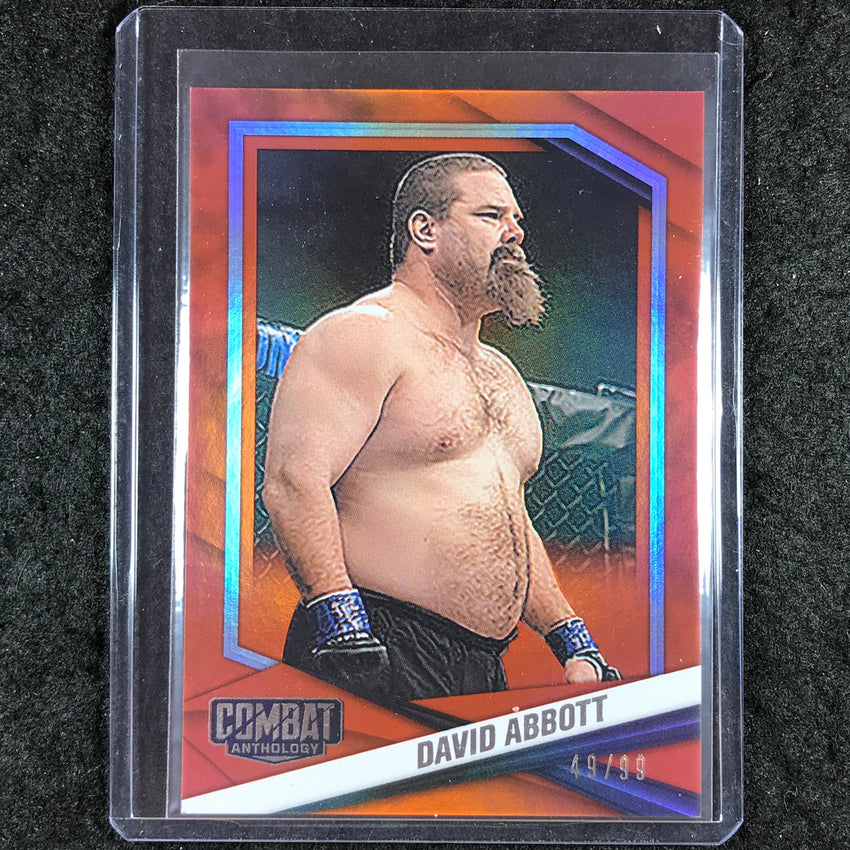 2025 PFL Combat Anthology DAVID ABBOTT Base Orange 49/99 #25