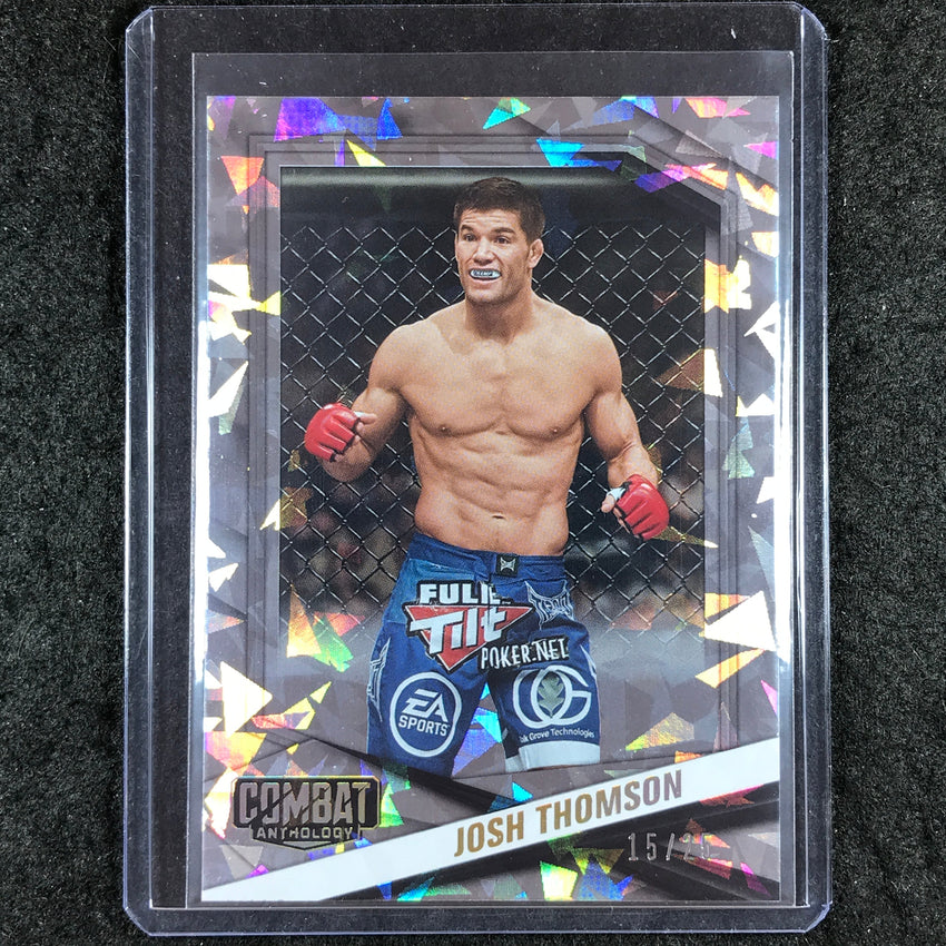 2025 PFL Combat Anthology JOSH THOMSON Base Cracked Ice 15/25 #16