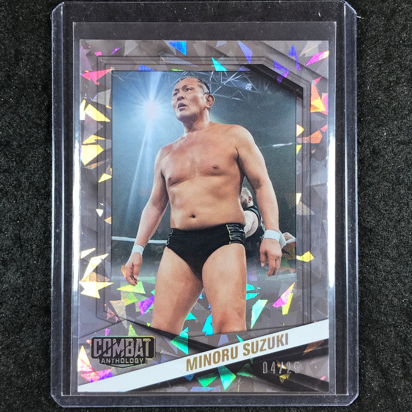 2025 PFL Combat Anthology MINORU SUZUKI Base Cracked Ice 4/25 #56