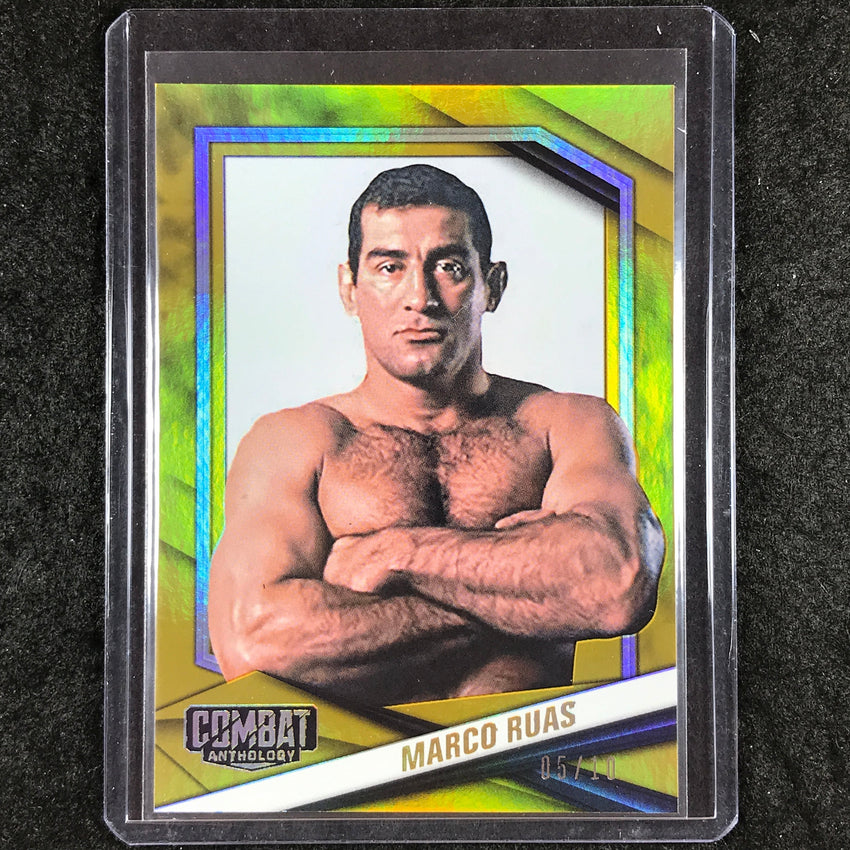 2025 PFL Combat Anthology MARCO RUAS Base Gold 5/10 #35