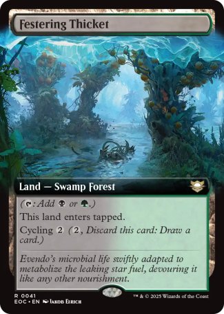 EXTENDED Festering Thicket - #041 - Rare - Edge of Eternities Commander