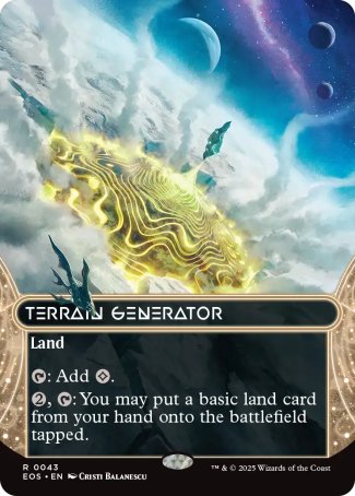 FOIL BORDERLESS Terrain Generator - #043 - Rare - Edge of Eternities: Stellar Sights