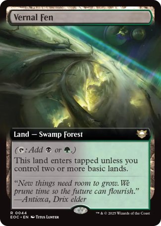 EXTENDED Vernal Fen - #044 - Rare - Edge of Eternities Commander