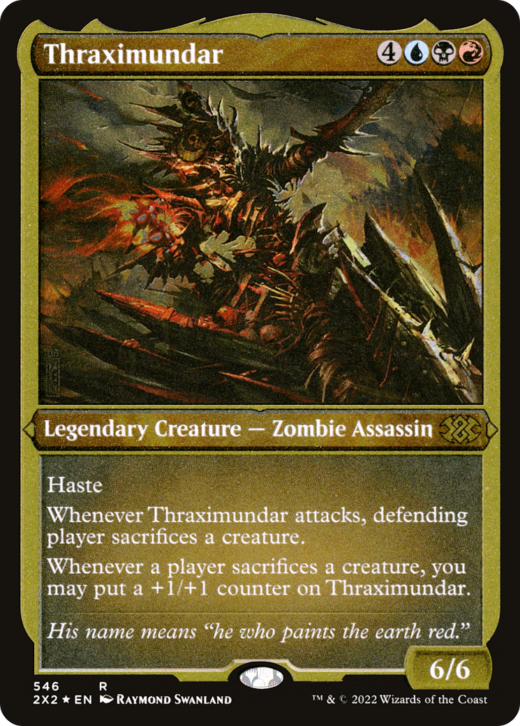 [ EF ] [FOIL] Thraximundar (Foil Etched) #546 - RARE 2X2 - Double Masters 2022
