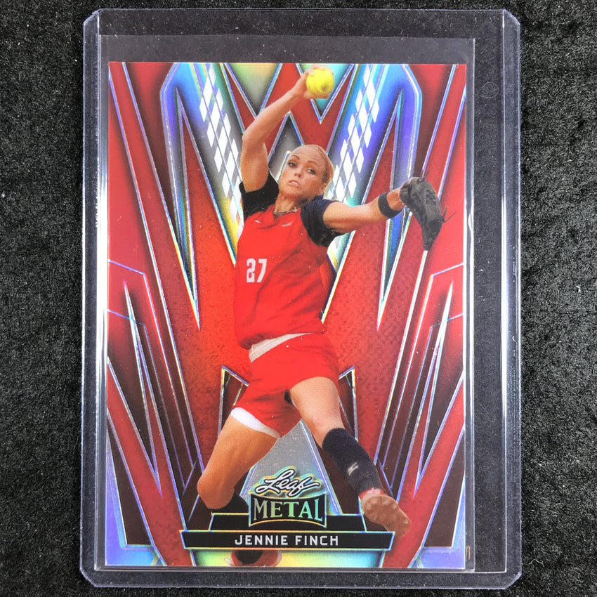 2024 Leaf Metal Women of Sport JENNIE FINCH Base Prismatic Red 6/10