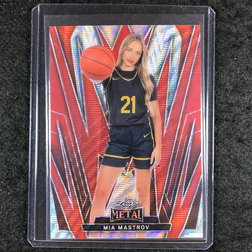 2024 Leaf Metal Women of Sport MIA MASTROV Base Wave Red 1/5