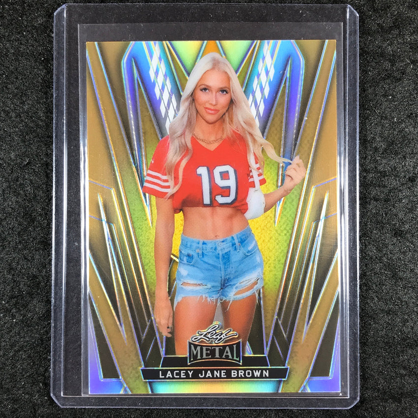 2024 Leaf Metal Women of Sport LACEY JANE BROWN Base Prismatic Gold 1/1