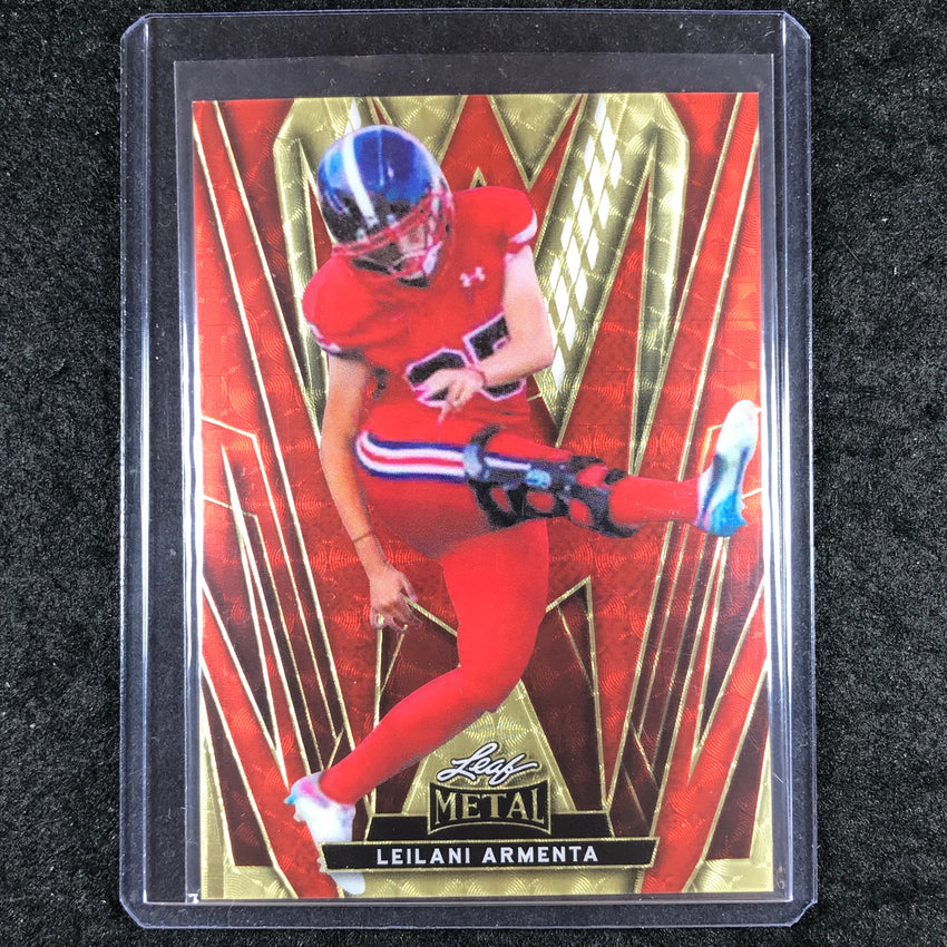 2024 Leaf Metal Women of Sport LEILANI ARMENTA Base Super Prismatic Gold Red 1/1