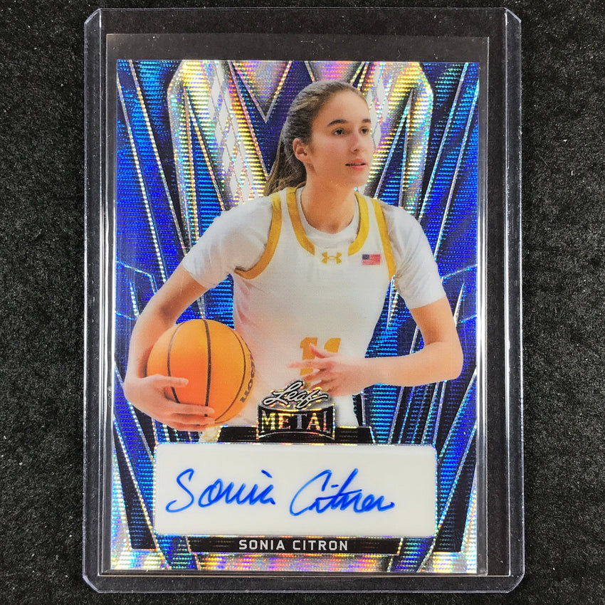 2024 Leaf Metal Women of Sport SONIA CITRON Base Auto Wave Blue 1/1